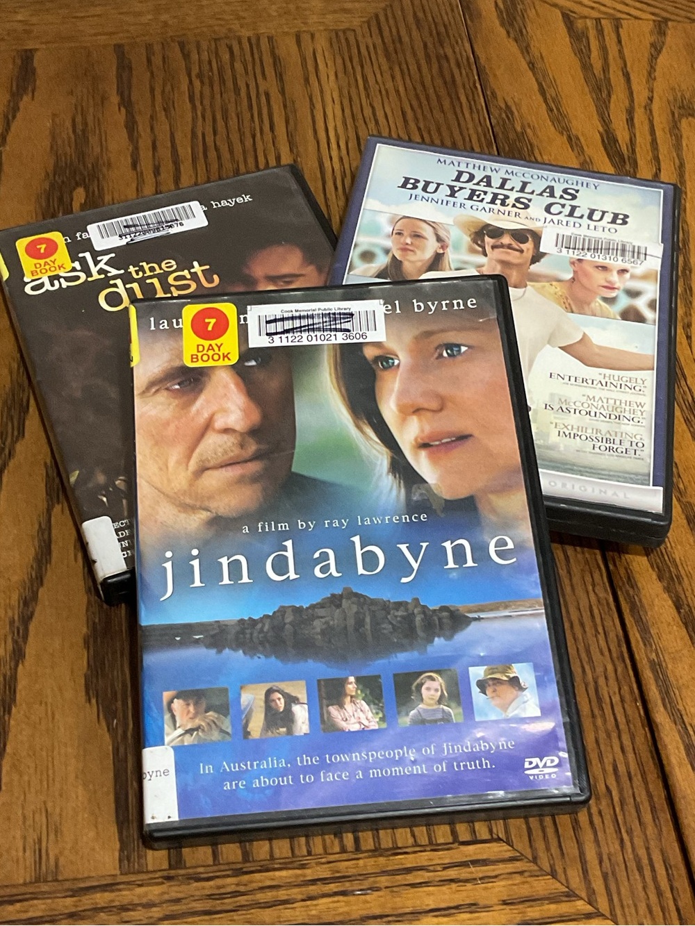 Jindabyne, Dallas Buyers Club, Ask the Dust DVDs Mathew McConaughey, Salma Hayek